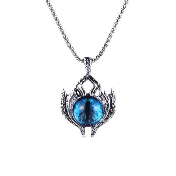 Jauna modeļa vīriešu ķēde ar akmens kulonu