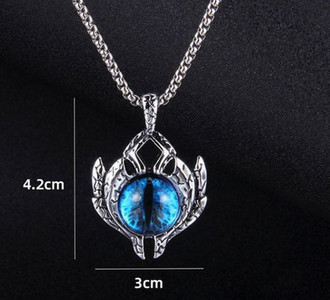 Vyriška grandinėlė su pakabuku ir akmenukais