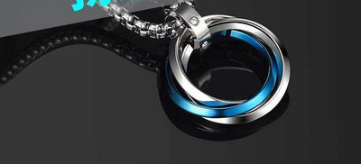 Ανδρική αλυσίδα casual με κρεμαστό δαχτυλίδι