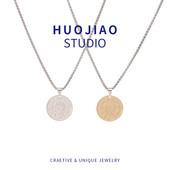 Vīriešu titāna tērauda ķēde ar kulonu