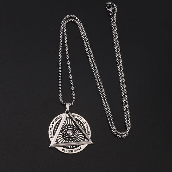 Retro férfi lánc medállal