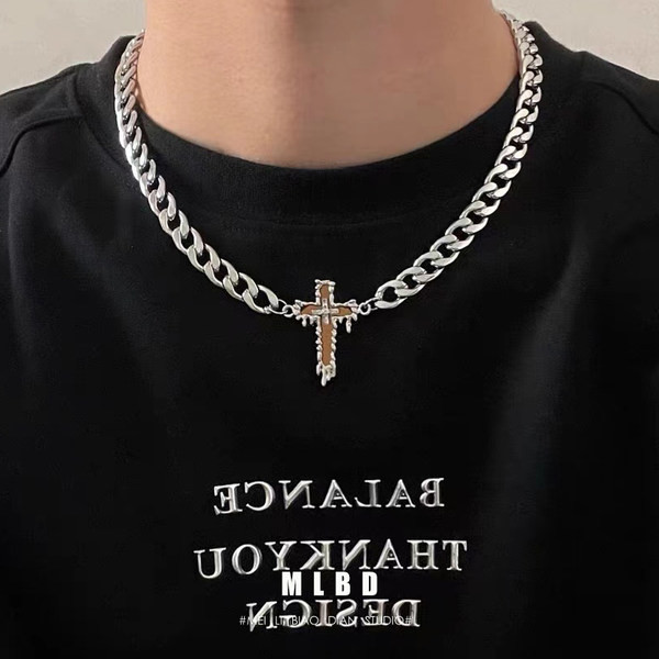 Férfi titán acél lánc