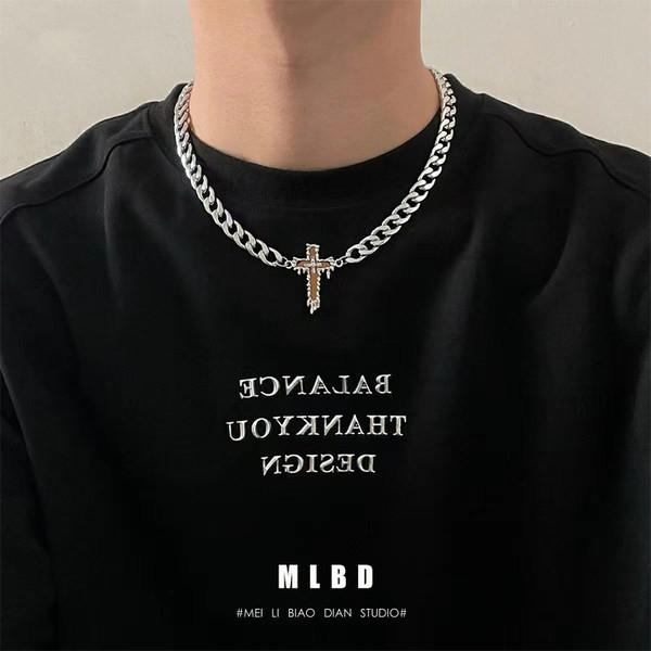 Férfi titán acél lánc