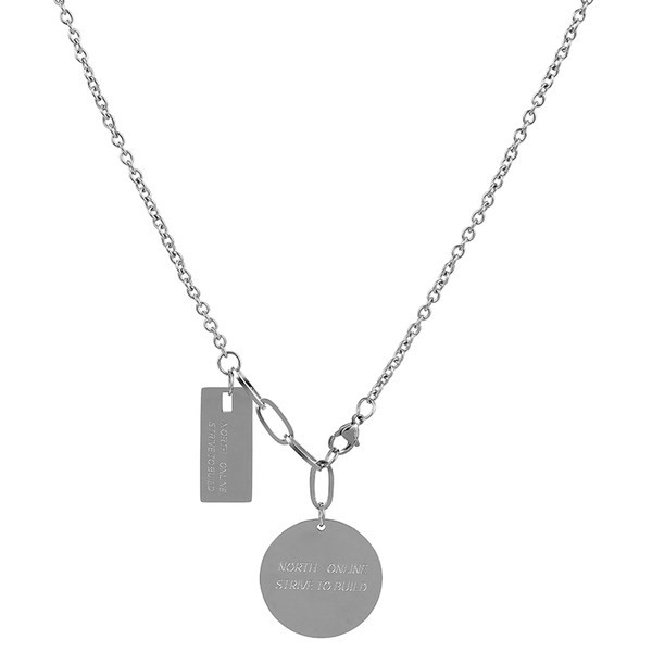 Ανδρική αλυσίδα από τιτάνιο με αλυσίδα διπλής στρώσης