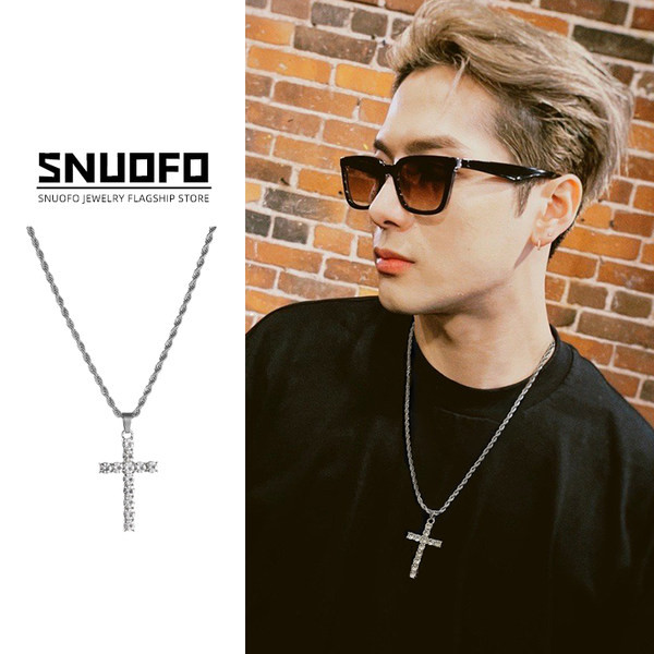 Vīriešu titāna tērauda ķēde ar kulonu