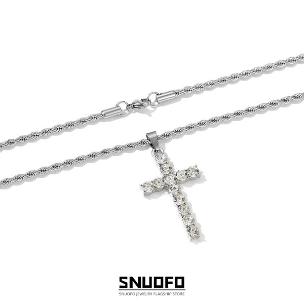 Vīriešu titāna tērauda ķēde ar kulonu