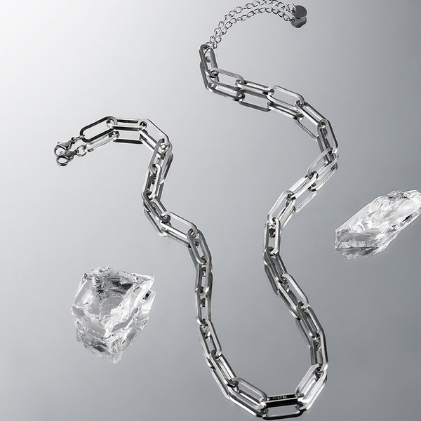 Titán acél alkalmi lánc