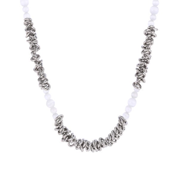 Νέο μοντέλο ανδρικό κολιέ με πέρλες