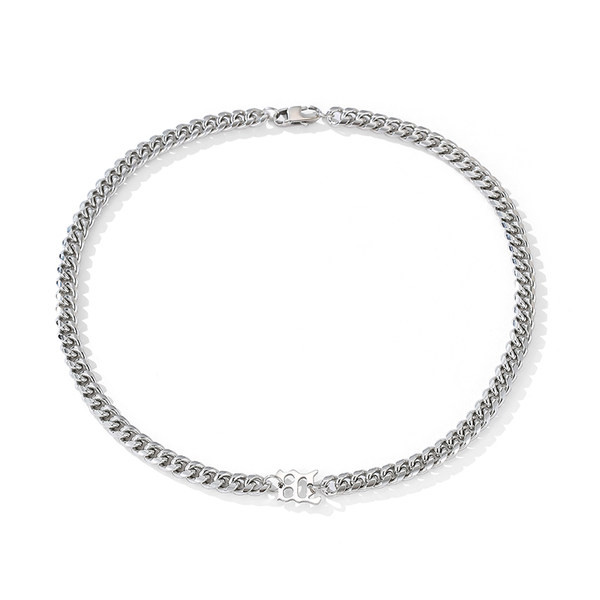 Vīriešu tērauda ķēde ar kulonu