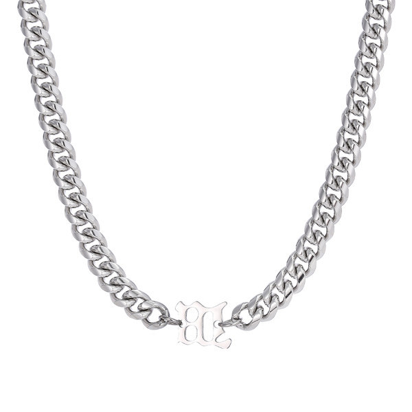 Vīriešu tērauda ķēde ar kulonu