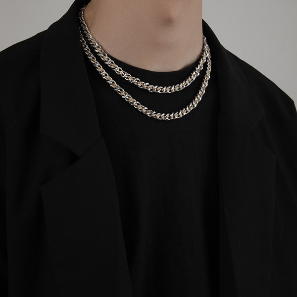 Alkalmi férfi titán acéllánc