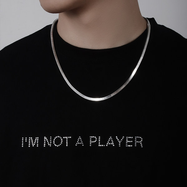 Ležerni model muškog lanca od čelika od titana