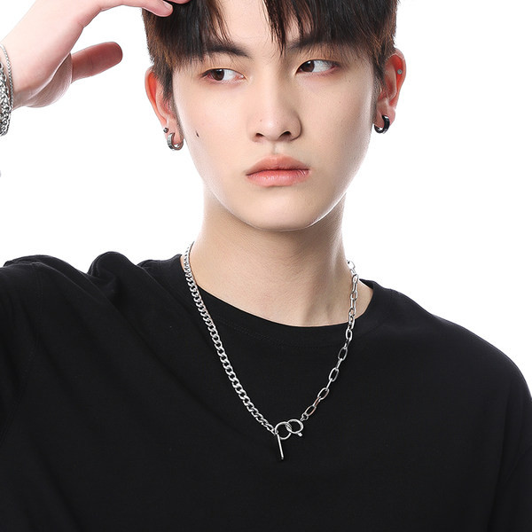 Titán acél lánc négyzet alakú függővel