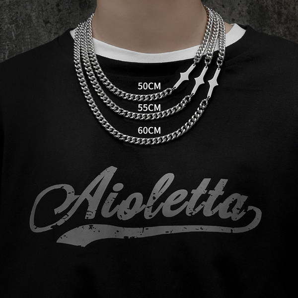 Férfi lánc ezüst színben