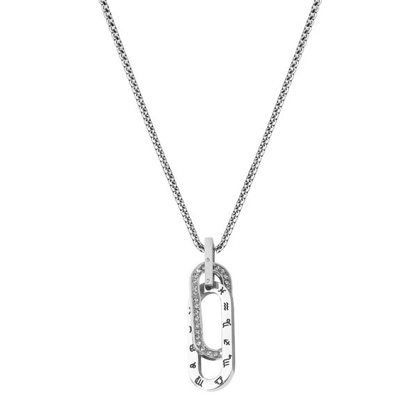 Férfi nyaklánc medállal és díszkövekkel