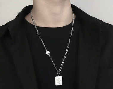 Ανδρική αλυσίδα από τιτάνιο με μενταγιόν διάφορα μοντέλα