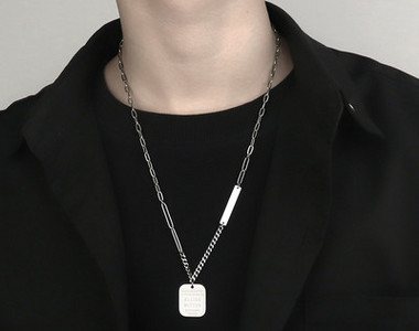 Ανδρική αλυσίδα από τιτάνιο με μενταγιόν διάφορα μοντέλα