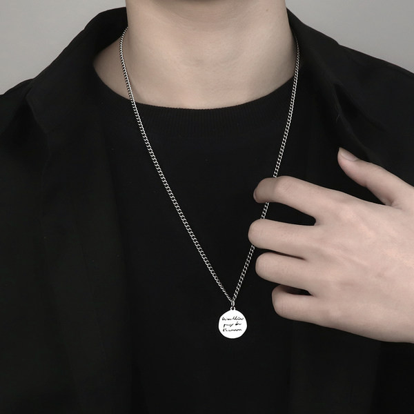 Ανδρική αλυσίδα από τιτάνιο με μενταγιόν διάφορα μοντέλα