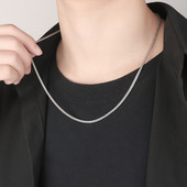 Férfi vékony titán acél lánc