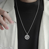 Titāna tērauda kulonu ķēde vīriešiem