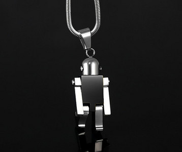 Férfi nyaklánc robot medállal