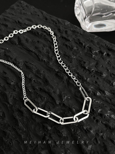 Ανδρική μοντέρνα αλυσίδα από ατσάλι από τιτάνιο