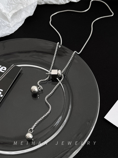 Modern férfi állítható titán acél lánc