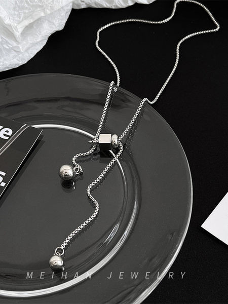 Modern férfi állítható titán acél lánc