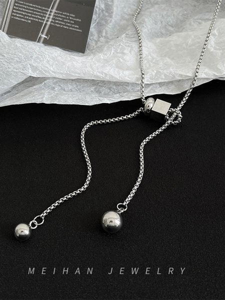 Modern férfi állítható titán acél lánc