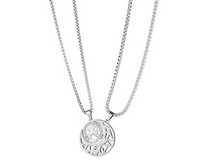 Stílusos férfi lánc nap és hold medállal