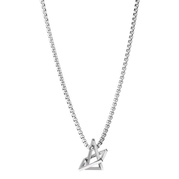 Caurspīdīga sudraba ķēdīte ar kulonu