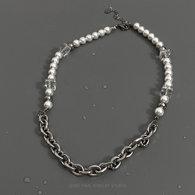 Férfi nyaklánc díszgyöngyökkel, új modell