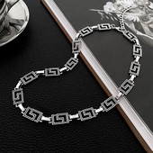 Ανδρική αλυσίδα από ατσάλι από τιτάνιο ρετρό