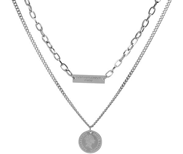 Moderan čelični lančić za privjeske za muškarce