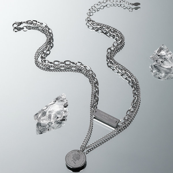 Moderan čelični lančić za privjeske za muškarce