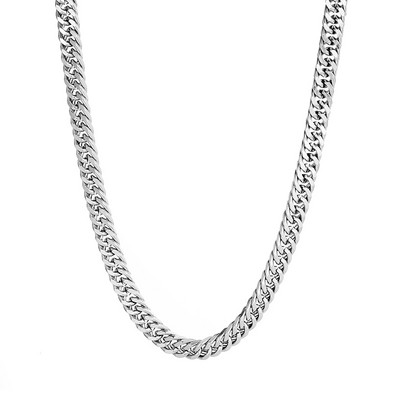 Vīriešu ķēde sudraba krāsā - ar lielu sietu