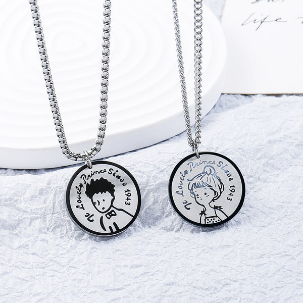 Titán acél függőlánc férfiaknak