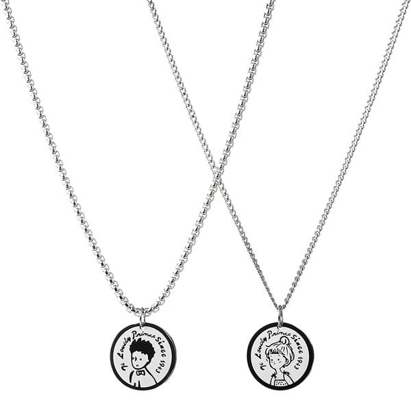 Titán acél függőlánc férfiaknak