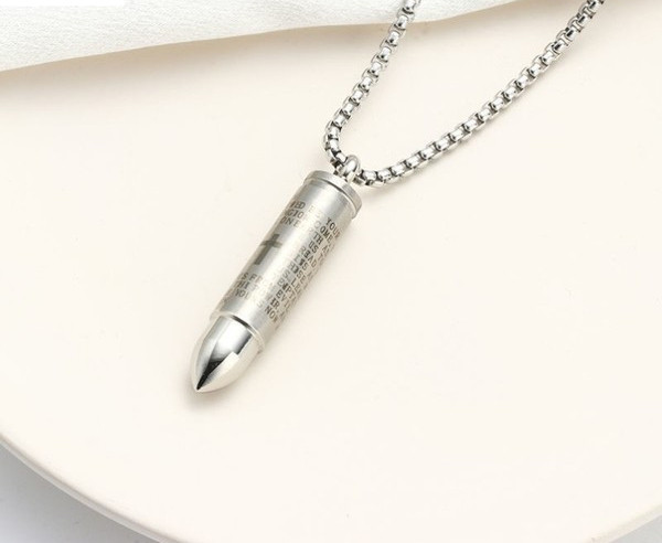 Vīriešu titāna tērauda ķēde ar hanteles kulonu