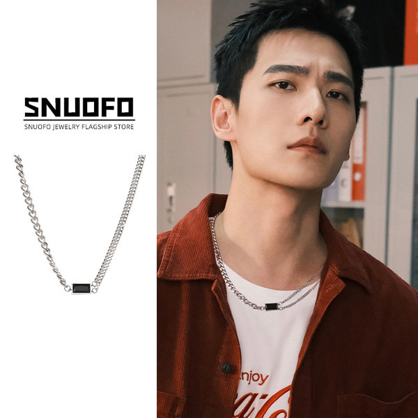 Új modell férfi lánc díszkővel