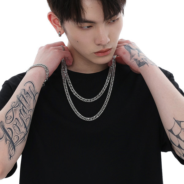 Titán acél lánc 60 cm hosszúsággal