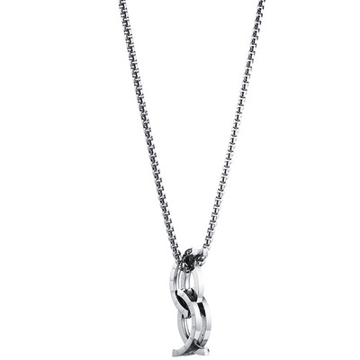 Muški lančić u srebrnoj boji sa privjeskom