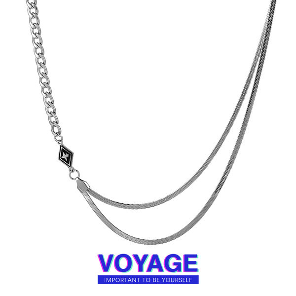 Vīriešu divslāņu titāna tērauda ķēde