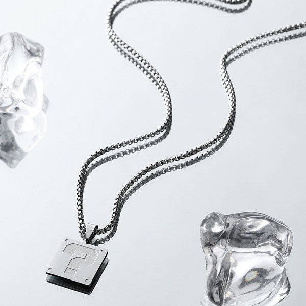 Muški ležerni čelični lanac s privjeskom