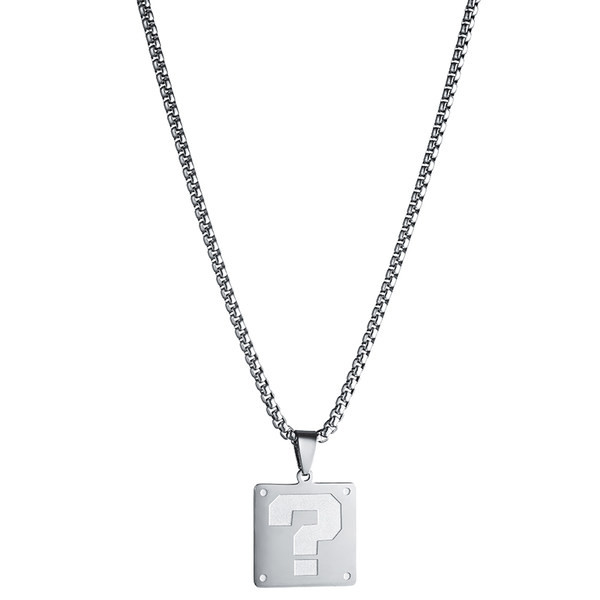 Muški ležerni čelični lanac s privjeskom
