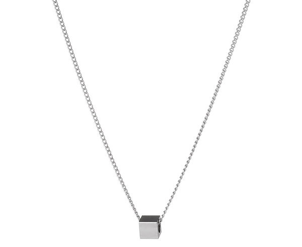 Modern négyzet alakú függő nyaklánc férfiaknak