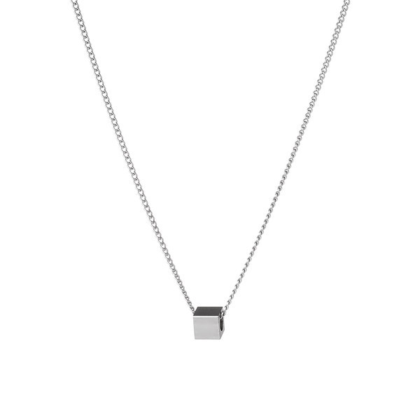 Modern négyzet alakú függő nyaklánc férfiaknak