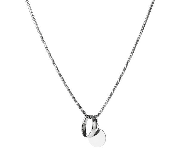 Vīriešu moderna kulonu gredzenu kaklarota