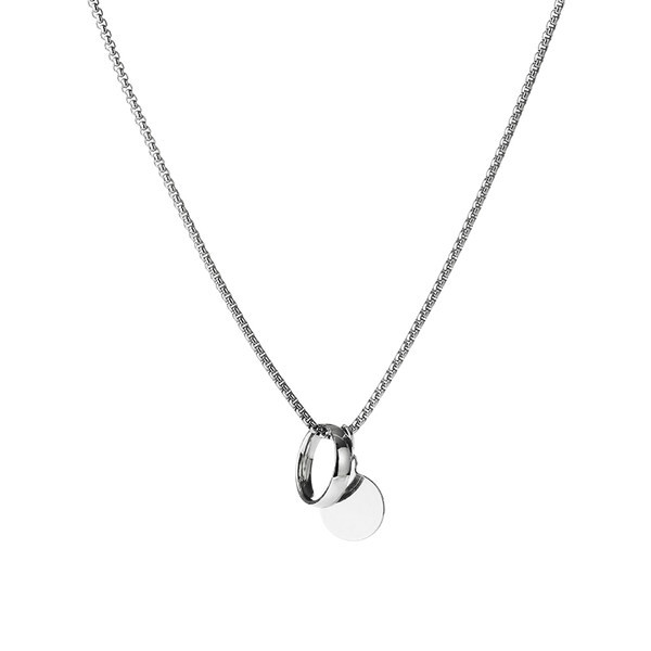 Vīriešu moderna kulonu gredzenu kaklarota