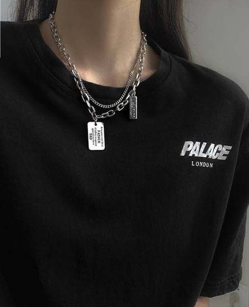 Ezüst férfi lánc felirattal